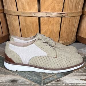 Kenneth Cole Reaction Casino Carson Sand Faux Nubuck Oxfords Youth Boys Size 5